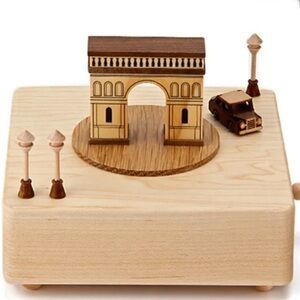 Papyrus Wooderful Wooden Arch of Triumph Arc de Triomphe Music Box